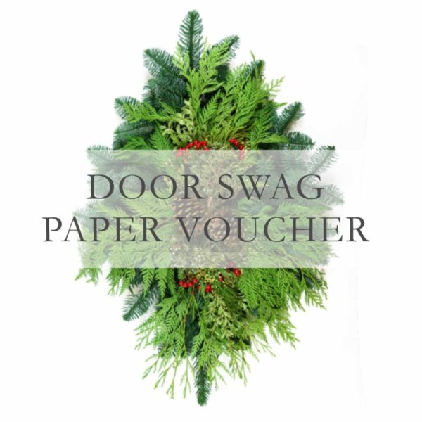 Holiday Door Swag Paper Voucher